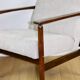 Fauteuil vintage Loft années 1970 marron clair - gris clair