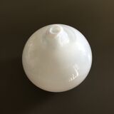 White opaline drop vase