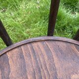 Set of 8 mismatched bistro chairs