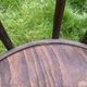 Set of 8 mismatched bistro chairs