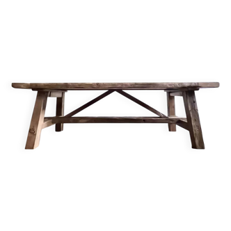 Tower old oak farmhouse table - 300 cm long