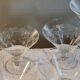 7 Art Deco crystal champagne coupes, grape clusters (+ 2 gifts)