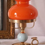 Vintage cellar rat lamp 70 opaline orange