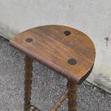 Solid wood tripod stool 1950