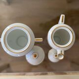 Sugar bowl and milk jug in Pallas Limoge porcelain