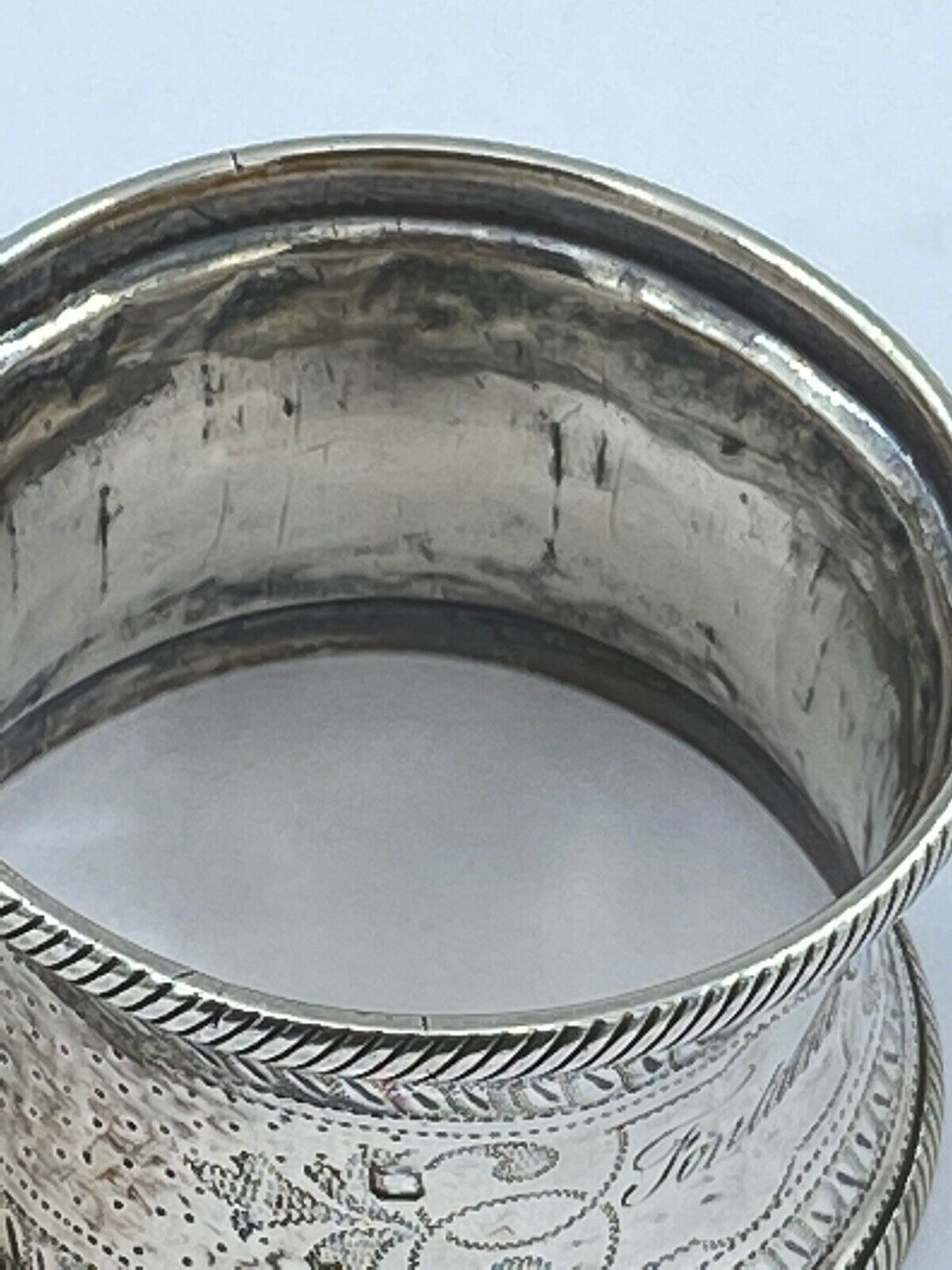 Two rounds of fine nineteenth silver towels louis xvi minerve style