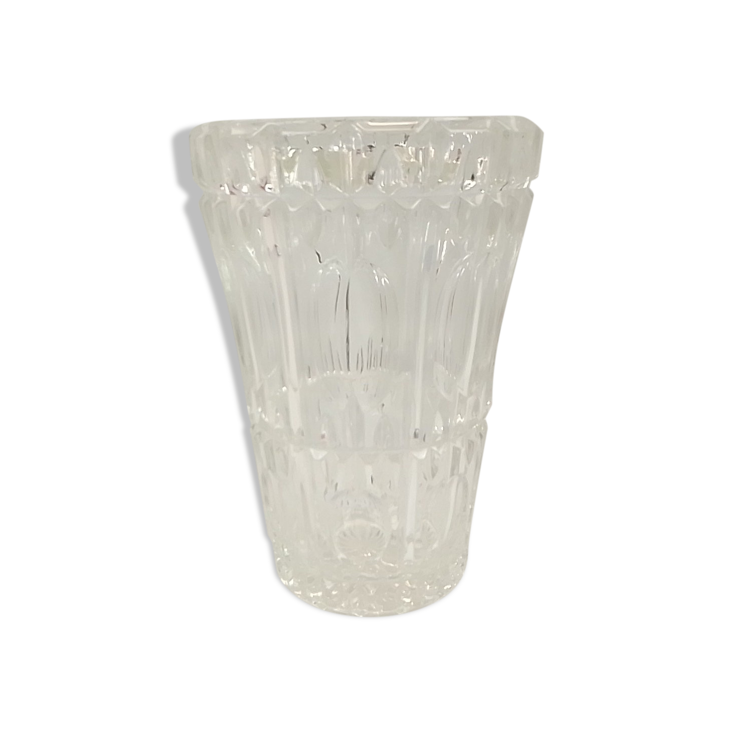 Vase en verre épais 20.5cm Selency