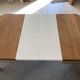 Table chêne à rallonges relookée