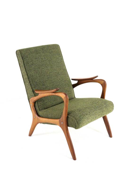 Fauteuil 'Rondeling' | design moderne du milieu du siècle en teck