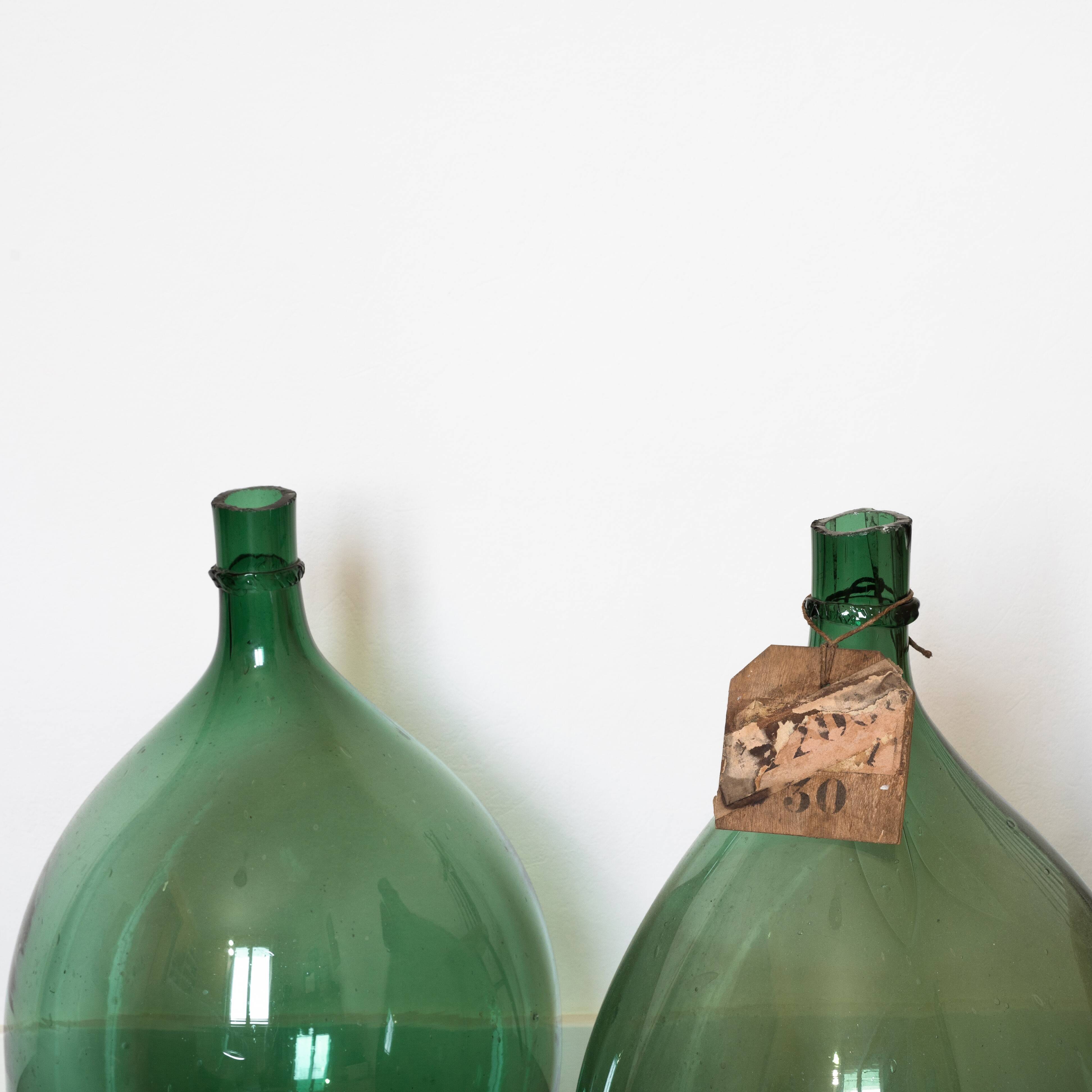 Pair of demijohns of 30 L