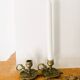 Pair of brass candlesticks