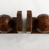 Pair of mirror ball bookends
