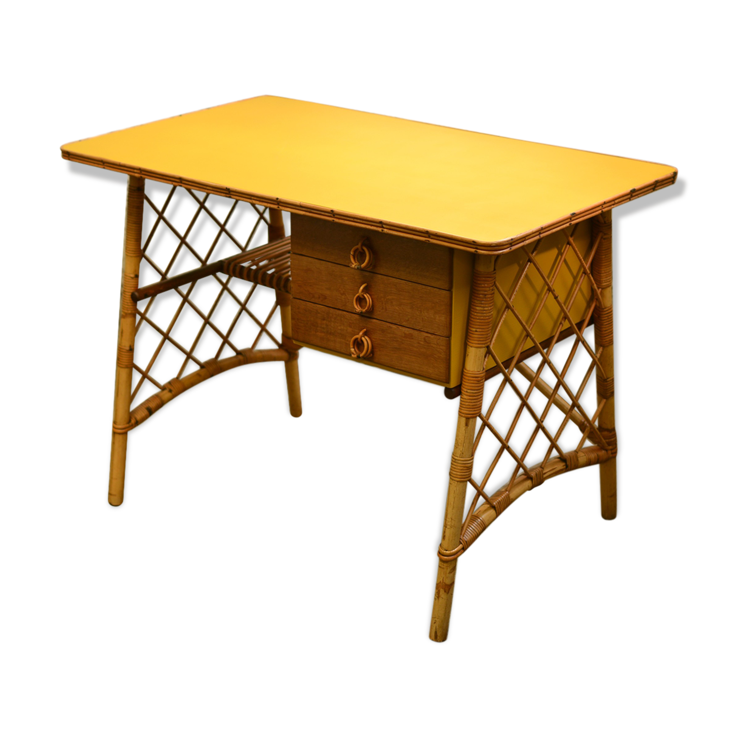 Vintage rattan office