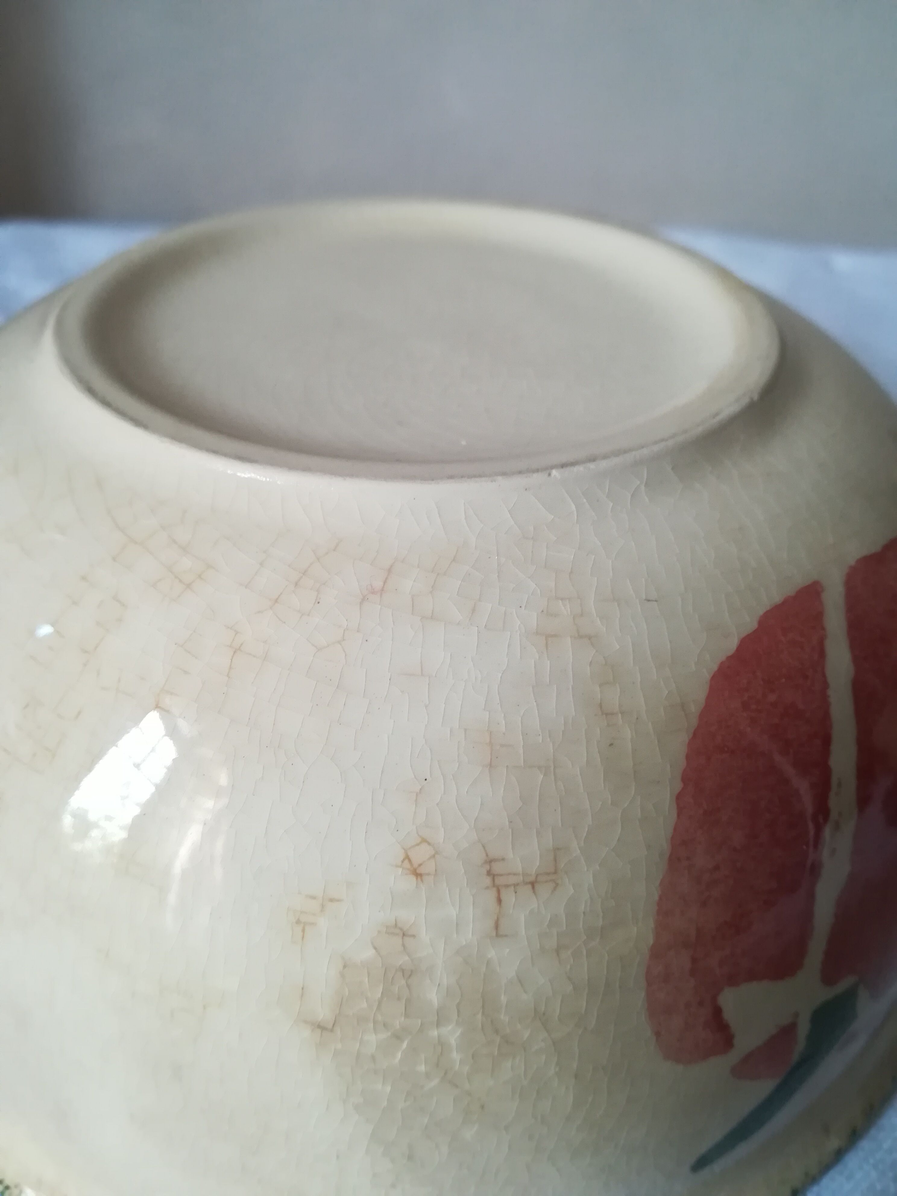 Small old salad bowl