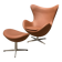 Fritz Hansen Egg Chair in Cognac leather + Ottoman!