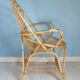 Fauteuil rotin coquille