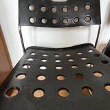 Set of 4 Black Omstak Chairs by Rodney Kinsman for Bieffeplast