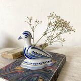 Porcelain bird, flower vase