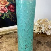 Vase tubulaire en verre bullé