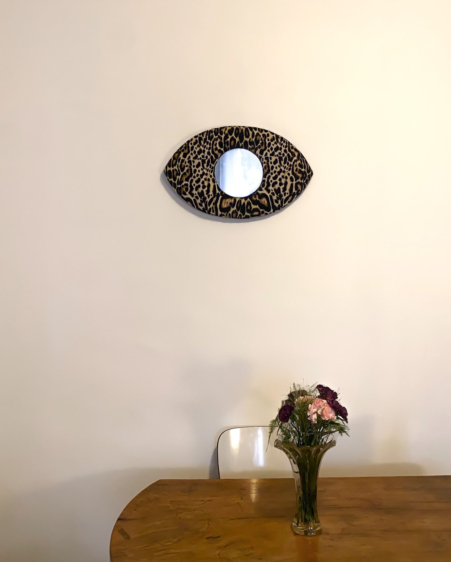Panther eye mirror 56x34cm