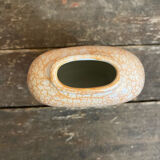 Vintage 1970s Beige and Gold Ceramic Vase by Dr Pierre Ricaud