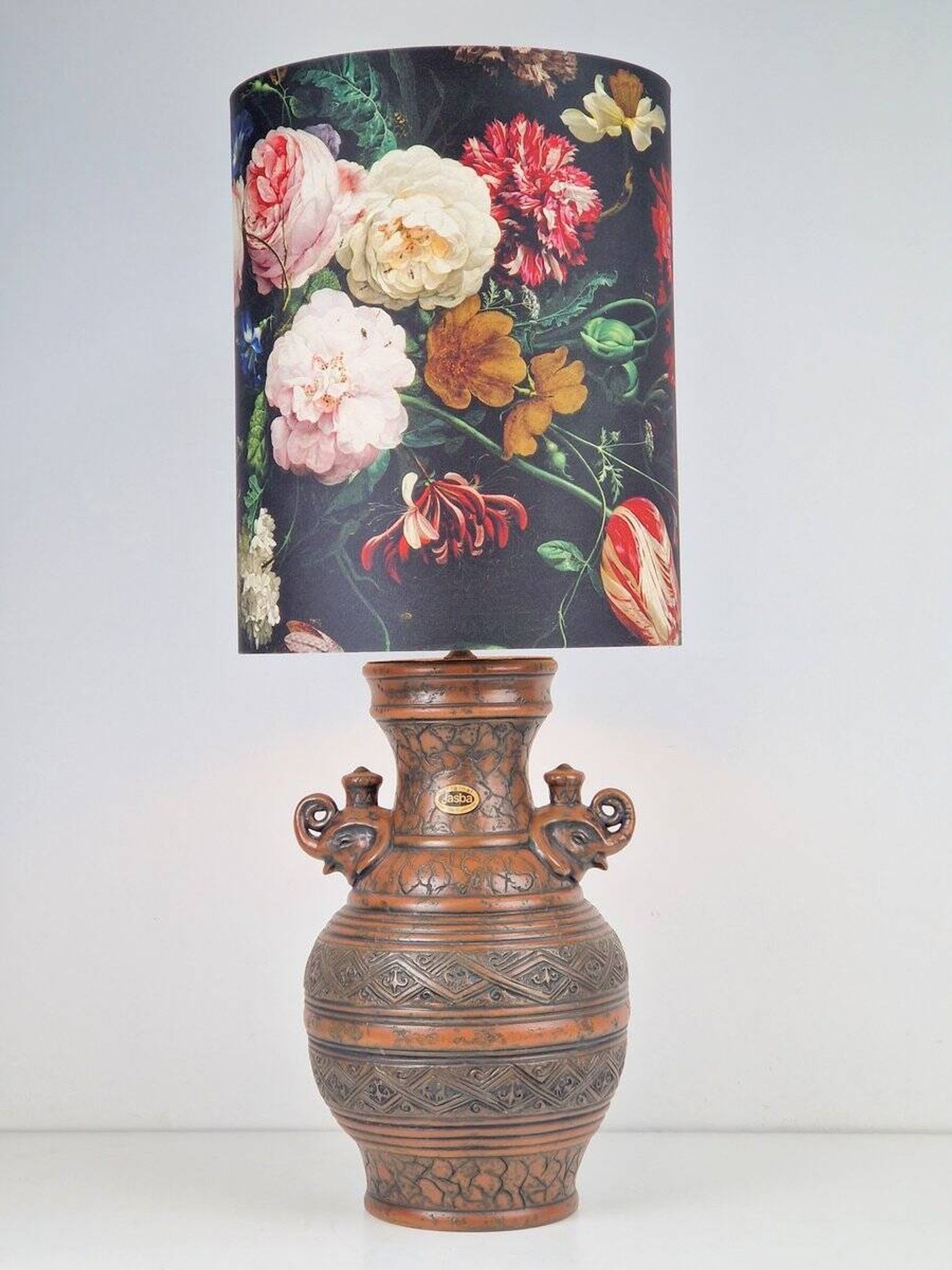 Vintage Fat Lava Ceramic Floor Lamp from Jasba, West-Germany, 1970s