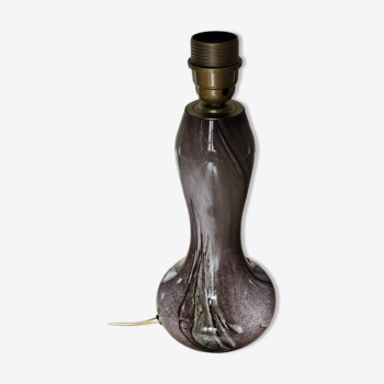 Pied de lampe champignon en verre de Murano
