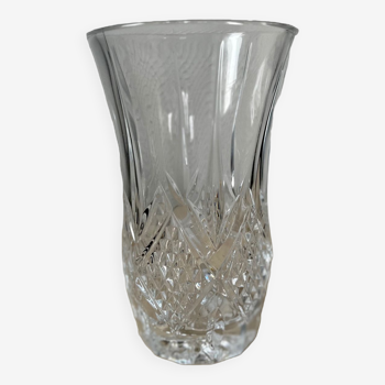 Chiseled crystal vase 1960