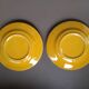 Antique yellow earthenware tea set