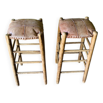 Paire de tabourets hauts