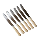 6 bakelite knives stainless steel blades