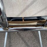 Black marbled formica chairs