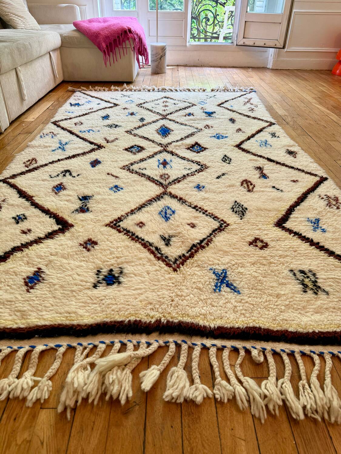 Tapis berbère béni Ouarain 132 x 249