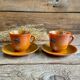 6 vintage "volcan" cups