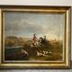 Partie de chasse école anglaise du XIXeme siècle