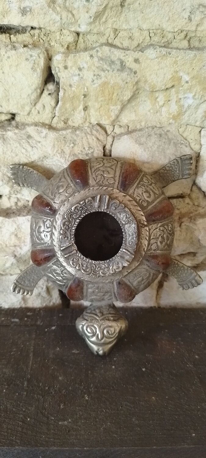 Vintage Turtle Metal Ashtray