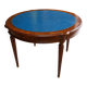 Elegant game table or circular extending side table in Louis XVI style.