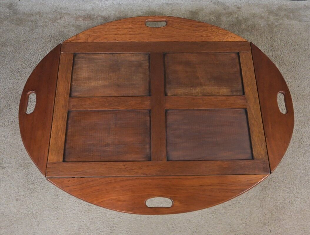 Table de majordome pliante en acajou – 1940