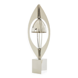 Jacques Charles Ogive Lamp for Maison Charles nickel-plated metal 1965