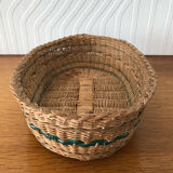 Old woven wicker basket