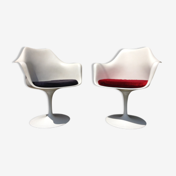 Knoll/Saarinen - Tulip swivel chairs pair