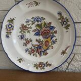Saint clement ancienne assiette faïence décor corne d'abondance