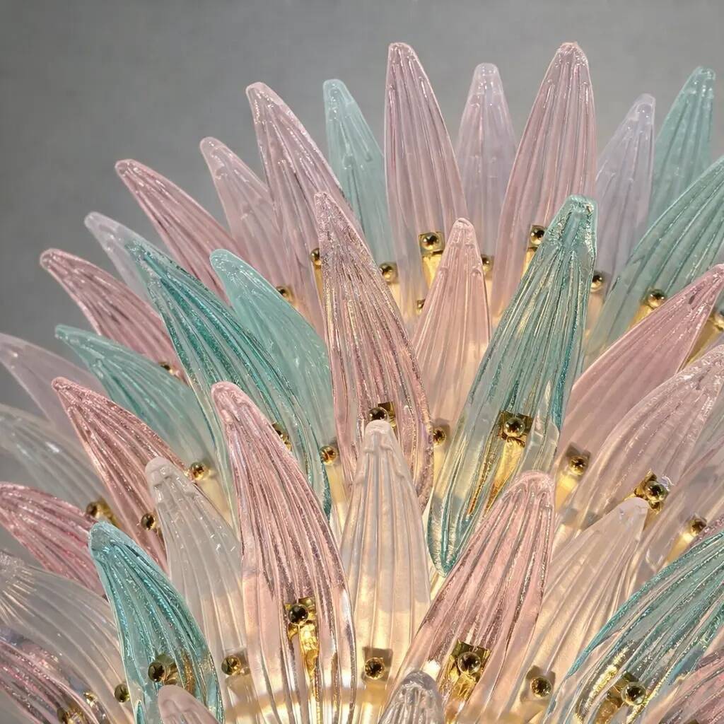 Lustre italien contemporain « Palmetta » en verre de Murano style Spoutnik