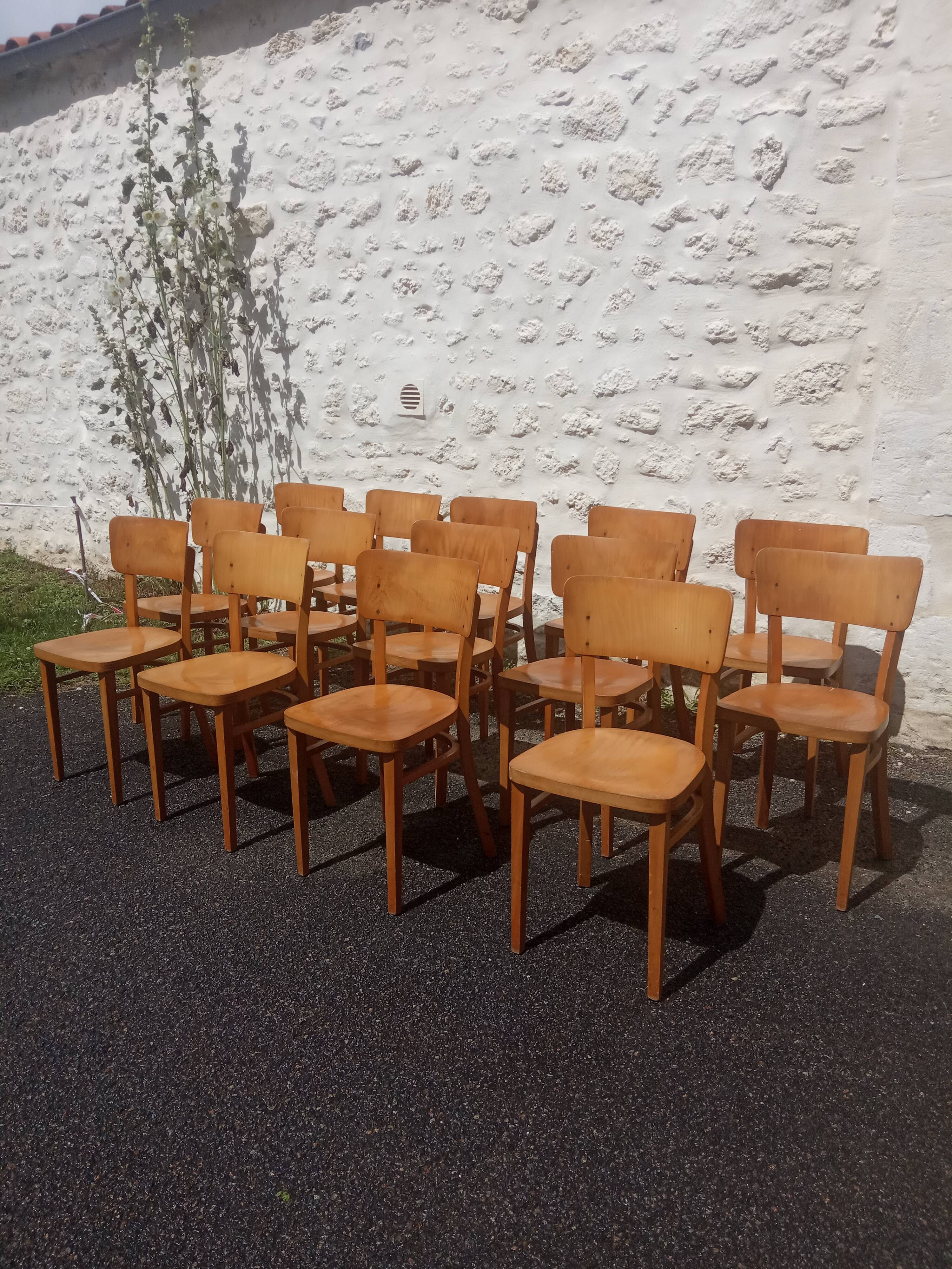 14 bistro chairs Thonet