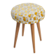 Set of two yellow and beige stools, mid-century, Europe, 1960s.