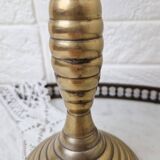 Vintage golden brass candlestick