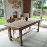 Solid oak farm table