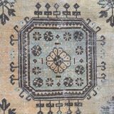 Distressed turkish runner 350x75 cm wool vintage tribal rug