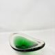 Scandinavian green glass dish