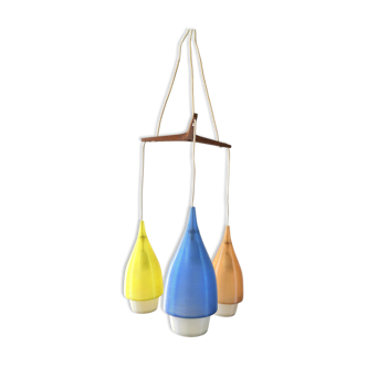 Lustre cascade gouttes d'eau design années 60- 70
